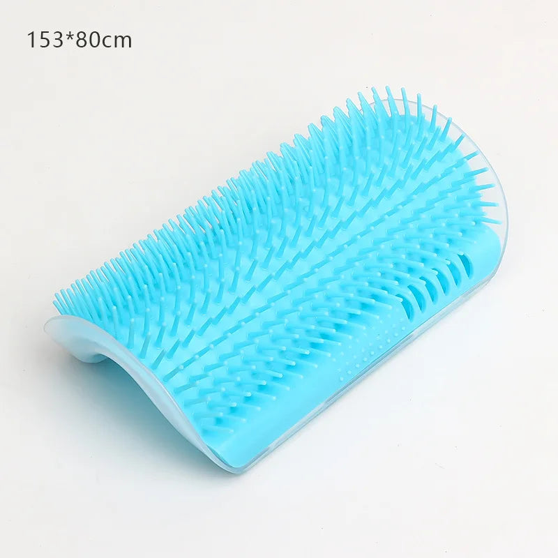 Cat Self-Grooming Wall Corner Brush – Massage Comb & Pet Hair Removal Tool