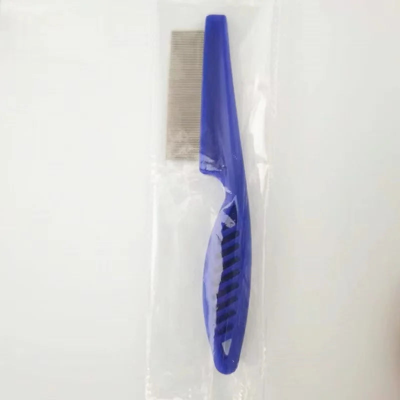 Stainless Steel Flea & Shedding Comb for Pets – Fine Tooth Grooming Comb for Dogs & Cats