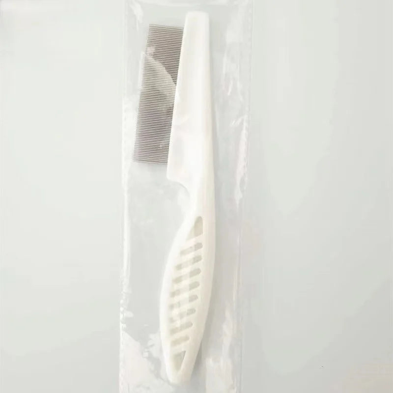 Stainless Steel Flea & Shedding Comb for Pets – Fine Tooth Grooming Comb for Dogs & Cats