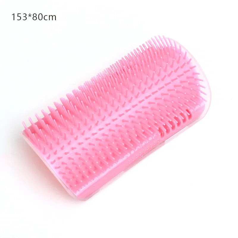Cat Self-Grooming Wall Corner Brush – Massage Comb & Pet Hair Removal Tool