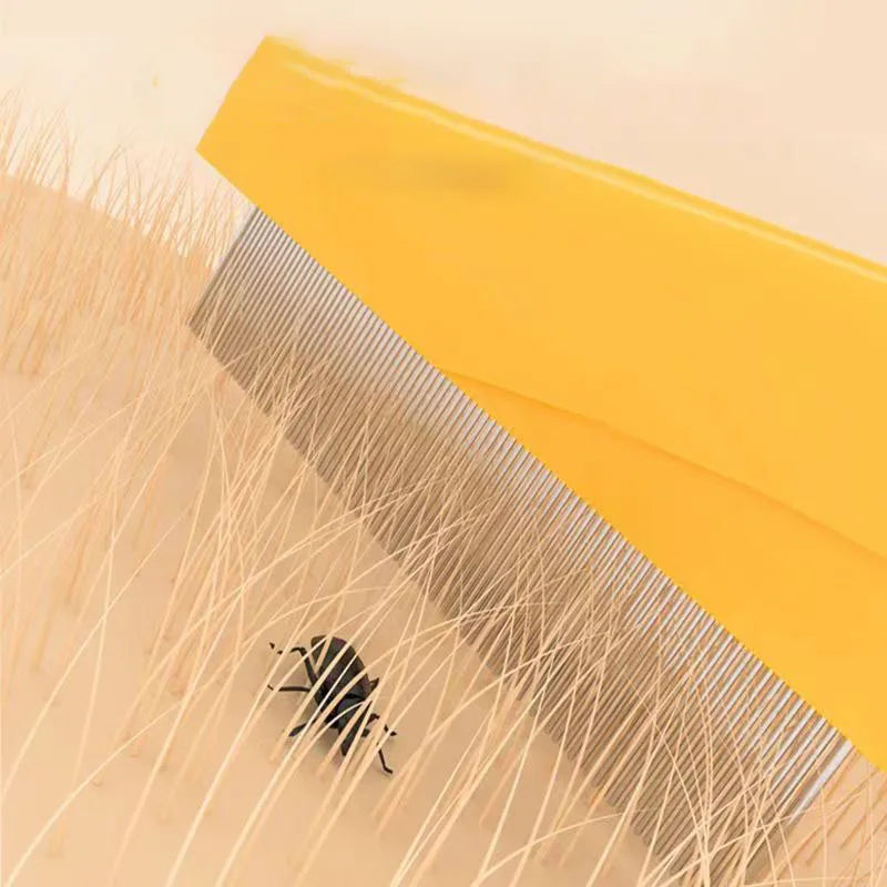 Stainless Steel Flea & Shedding Comb for Pets – Fine Tooth Grooming Comb for Dogs & Cats