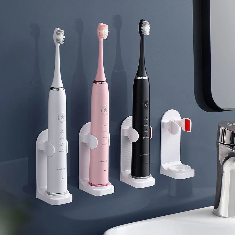 Adjustable Toothbrush Holder – Wall-Mounted Electric Toothbrush & Bathroom Organizer