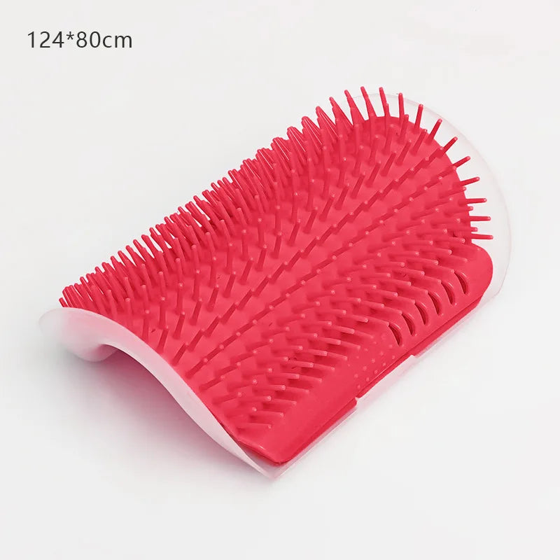 Cat Self-Grooming Wall Corner Brush – Massage Comb & Pet Hair Removal Tool