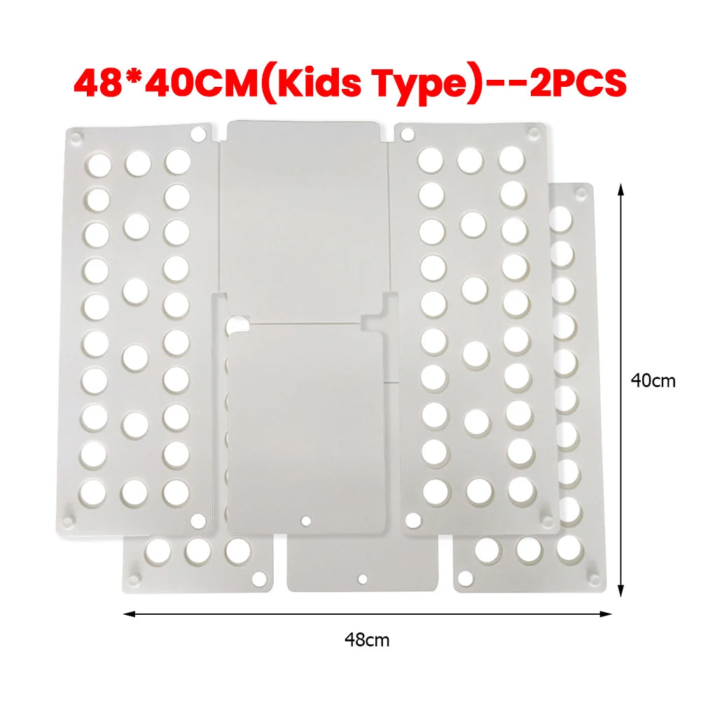 Plastic Clothes Folding Board – Fast & Easy Laundry Folder for Adults & Kids