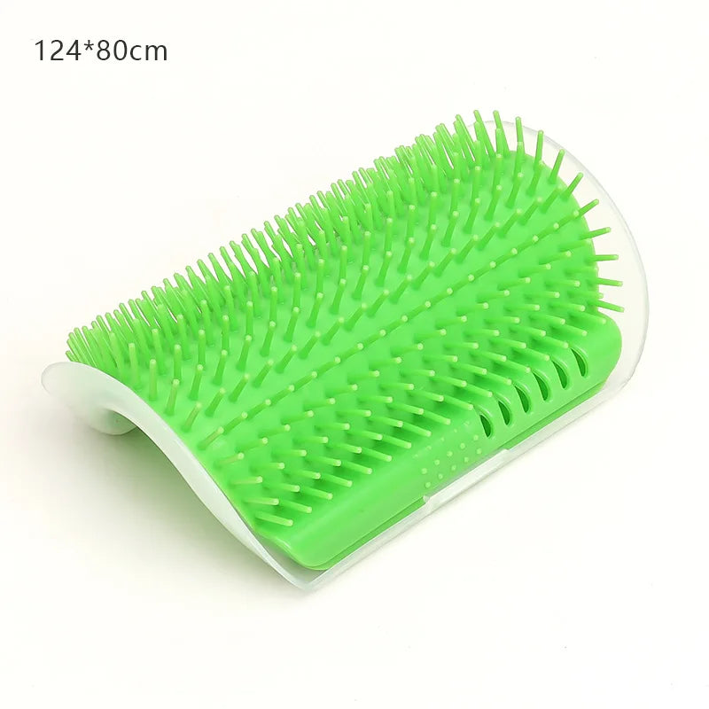 Cat Self-Grooming Wall Corner Brush – Massage Comb & Pet Hair Removal Tool