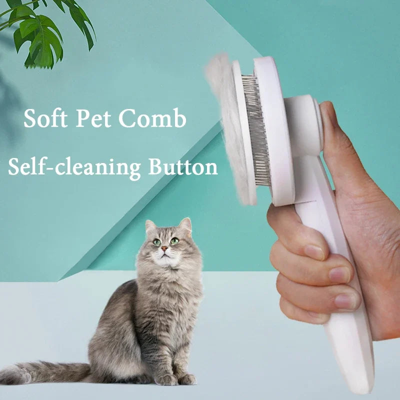 Dematting Brush for Pets – Removes Tangles and Loose Hair for Dogs & Cats