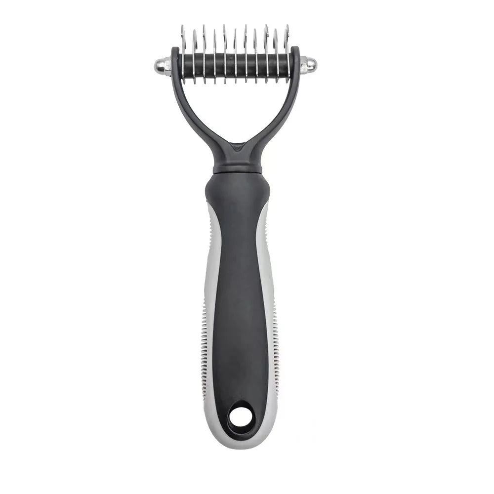 Professional Pet Deshedding Brush – Dog & Cat Hair Remover Grooming Tool