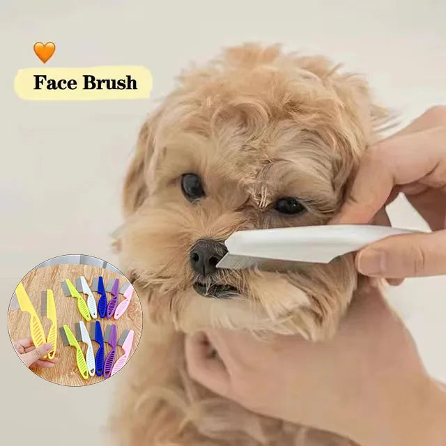 Stainless Steel Flea & Shedding Comb for Pets – Fine Tooth Grooming Comb for Dogs & Cats
