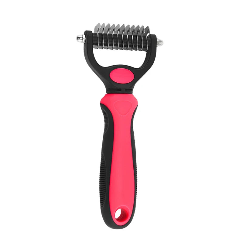Professional Pet Deshedding Brush – Dog & Cat Hair Remover Grooming Tool