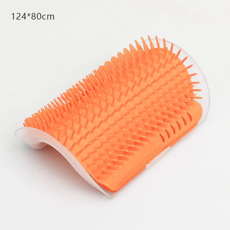Cat Self-Grooming Wall Corner Brush – Massage Comb & Pet Hair Removal Tool