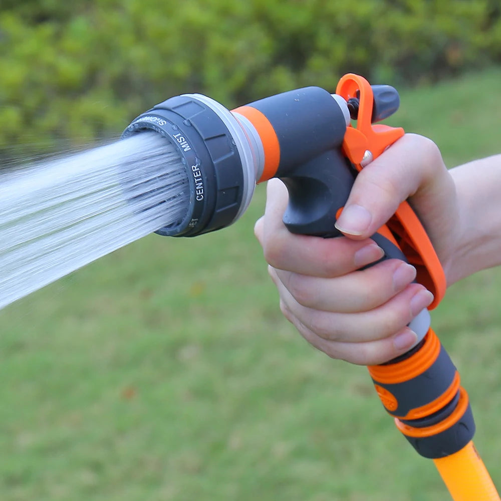 8-Mode High Pressure Garden Watering Gun – Adjustable Spray Nozzle for Plants, Lawn & Yard