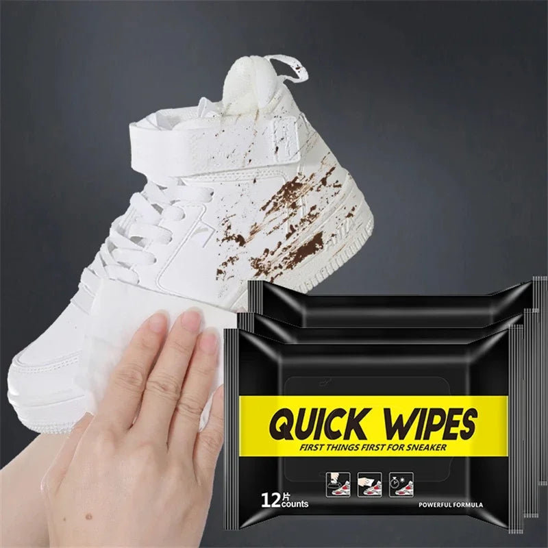 Disposable Shoe Cleaning Wipes – Portable Quick-Clean Wipes for Sneakers & Leather Shoes