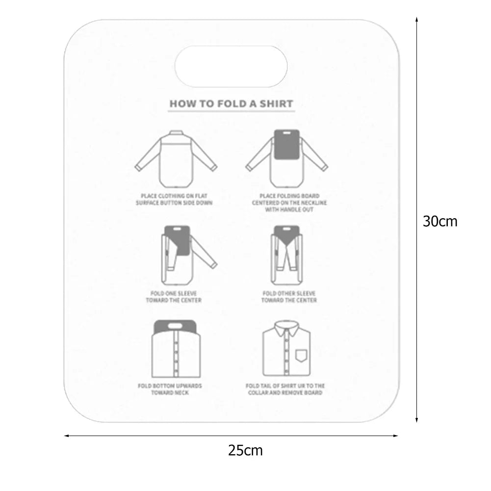 Plastic Clothes Folding Board – Fast & Easy Laundry Folder for Adults & Kids