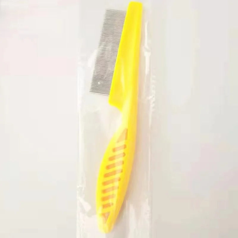 Stainless Steel Flea & Shedding Comb for Pets – Fine Tooth Grooming Comb for Dogs & Cats
