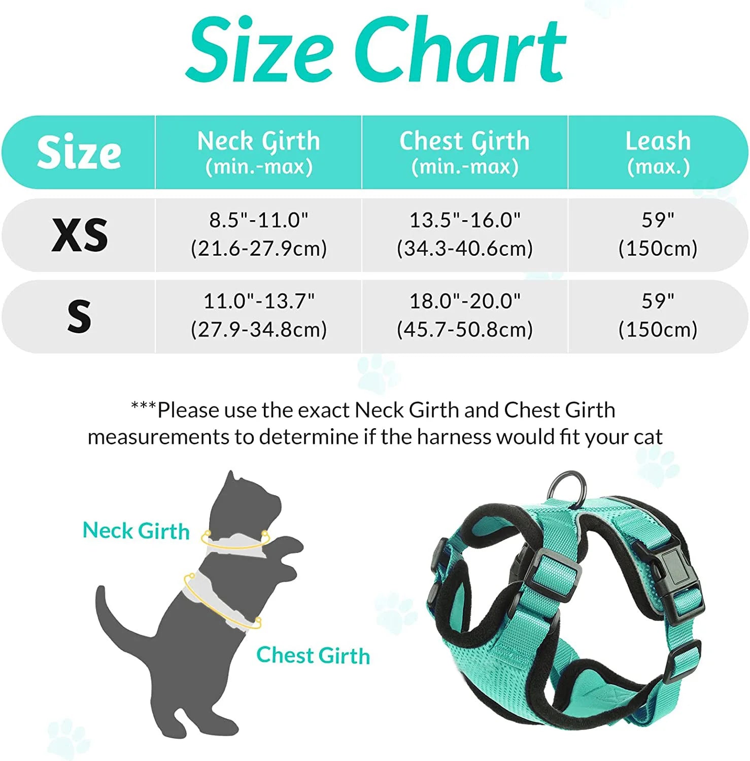Escape-Proof Cat Harness & Leash Set – Soft Adjustable Walking Vest for Cats