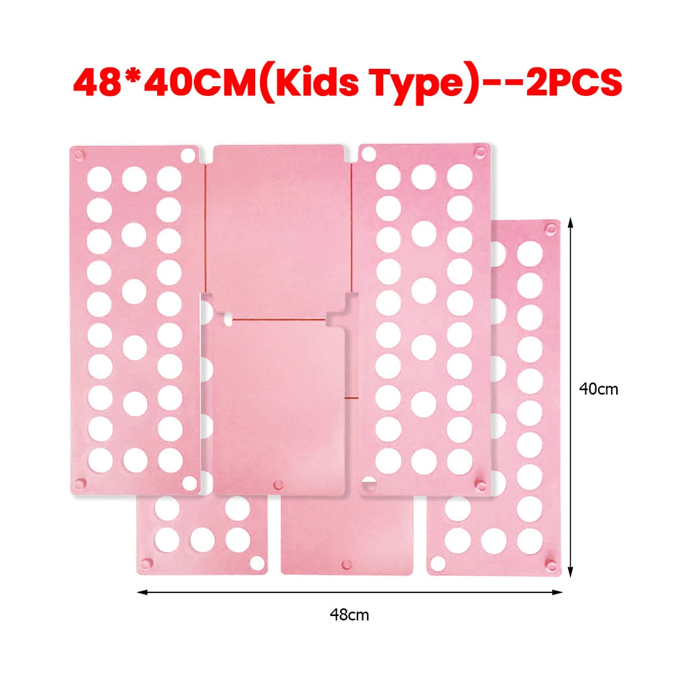 Plastic Clothes Folding Board – Fast & Easy Laundry Folder for Adults & Kids