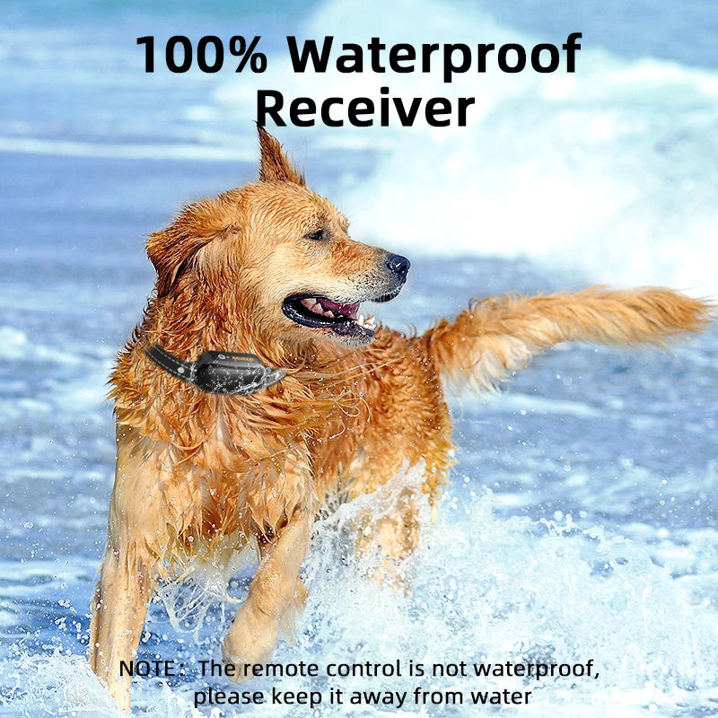 ROJECO Electric Dog Training Collar – Rechargeable, Waterproof IPX7, Remote Control | Safe & Effective