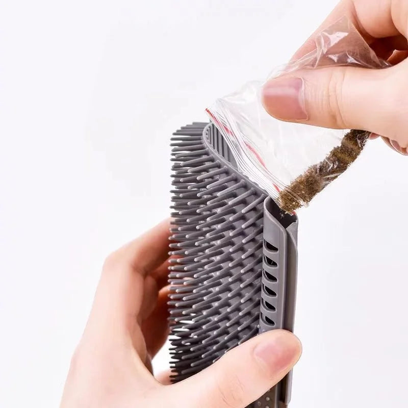 Cat Self-Grooming Wall Corner Brush – Massage Comb & Pet Hair Removal Tool