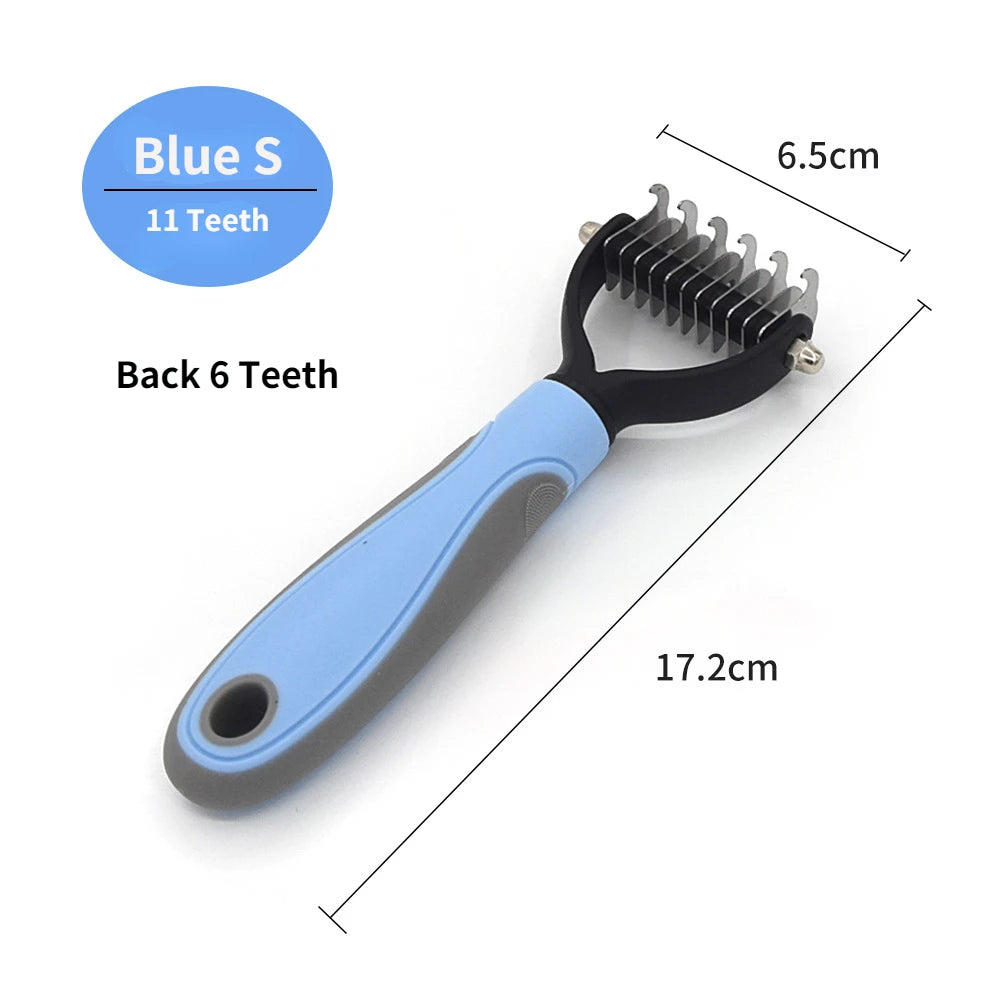 Professional Pet Deshedding Brush – Dog & Cat Hair Remover Grooming Tool