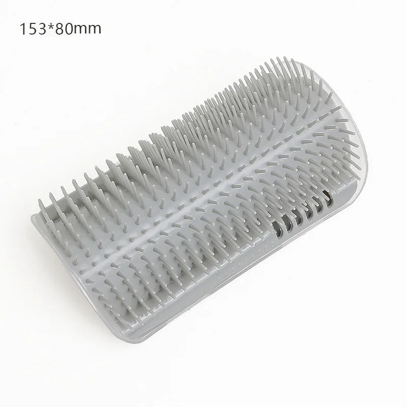 Cat Self-Grooming Wall Corner Brush – Massage Comb & Pet Hair Removal Tool