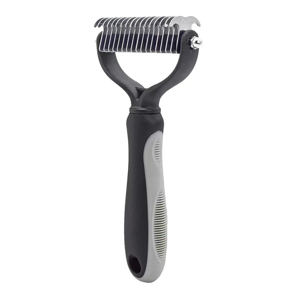 Professional Pet Deshedding Brush – Dog & Cat Hair Remover Grooming Tool